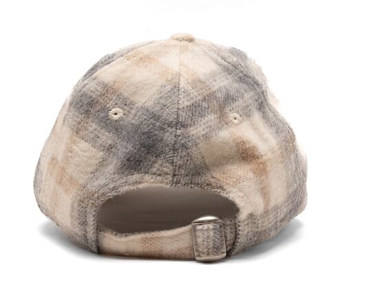 Dámská kšiltovka New Era 9FORTY Womens MLB Plaid New York Yankees Stone / Walnut