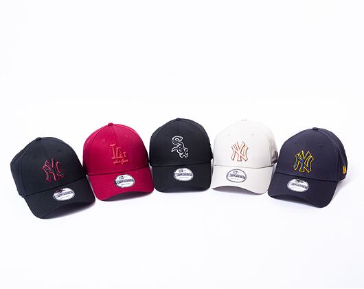 Kšiltovka New Era 9FORTY MLB Team Outline Chicago White Sox Black / White