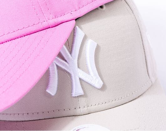 Dámská Kšiltovka New Era 9FORTY Womens MLB League Essential New York Yankees Wild Rose / White