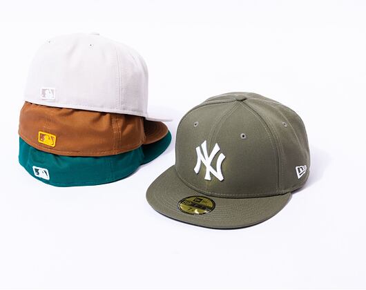 Kšiltovka New Era - MLB Essential 59FIFTY - NY Yankees - New Olive / White