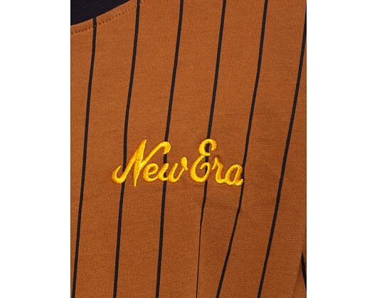 Triko New Era Pinstripe Oversized Tee Toasted Peanut / Black