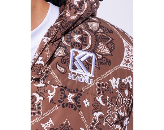 Bunda Karl Kani OG Paisley Puffer Jacket brown