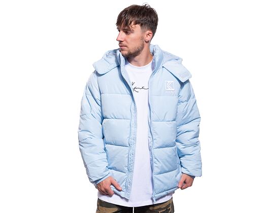 Bunda s Kapucou Karl Kani Og Hooded Puffer Jacket light blue