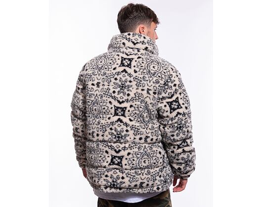 Bunda Karl Kani Og Paisley Teddy Puffer Jacket off white/black
