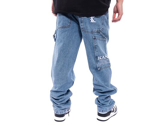 Džíny Karl Kani Retro Baggy Workwear Denim Vintage midnight blue