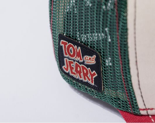 Kšiltovka Capslab - Trucker Tom & Jerry - Tom & Jerry - Sand / Green / Red