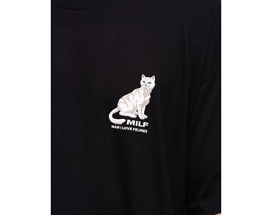 Triko Rip N Dip Man I Love Felines Tee Black