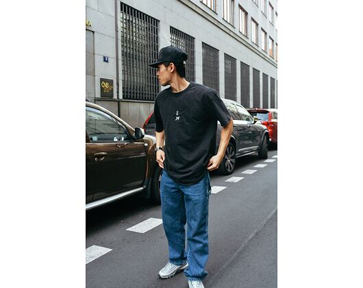 Triko Adam Wave x Snapbacks Mamba Tribute Heavy Oversized Tee Black