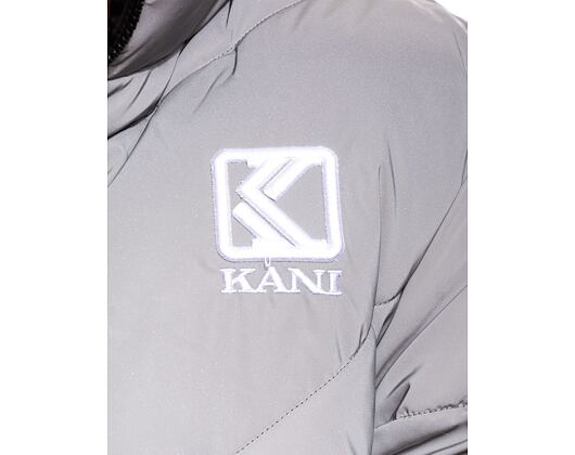 Bunda Karl Kani Og Puffer Jacket Silver Reflective