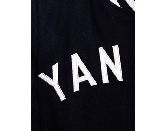Bunda New Era MLB Patch Varsity Jacket New York Yankees Cooperstown Navy / White
