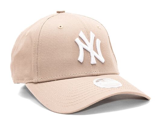 Dámská Kšiltovka New Era 9FORTY Womens MLB League Essential New York Yankees Pastel Brown / Chrome W