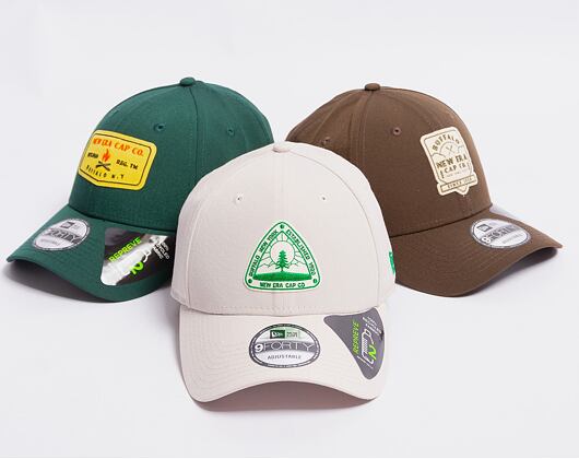 Kšiltovka New Era 9FORTY Repreve Stone / Dark Green