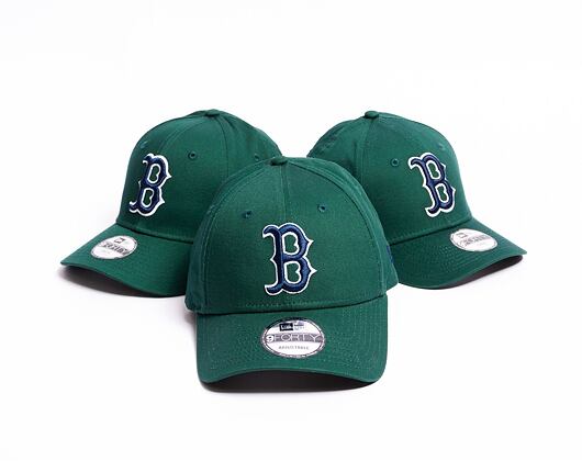 Dětská Kšiltovka New Era 9FORTY Kids MLB League Essential Boston Red Sox Dark Green / Navy