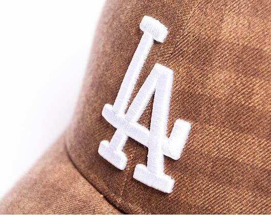 Kšiltovka New Era 9FORTY MLB Flannel Los Angeles Dodgers Camel / White