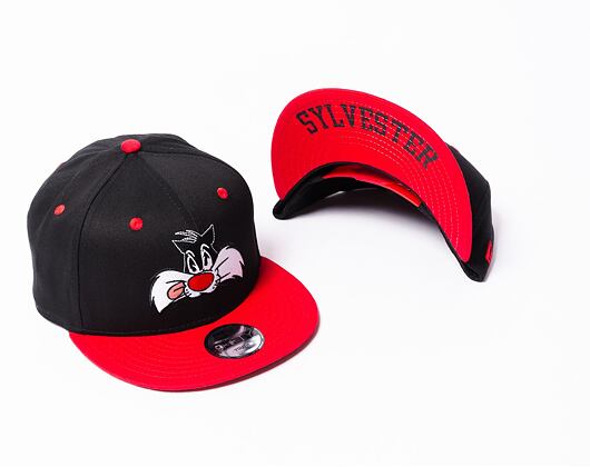 Dětská Kšiltovka New Era 9FIFTY Kids Looney Sylvester Black / Scarlet
