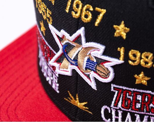 Kšiltovka Mitchell & Ness Nba Champ Is Here Snapback Hwc Philadelphia 76Ers Black