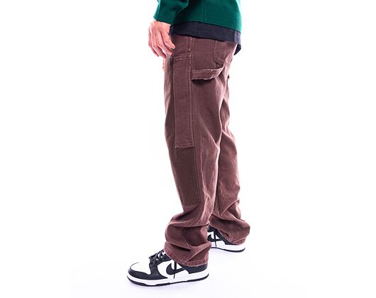 Kalhoty Karl Kani OG Washed Patchwork Carpenter Pants brown/taupe