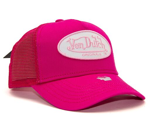 Kšiltovka Von Dutch Trucker Boston Cotton Twill Pink