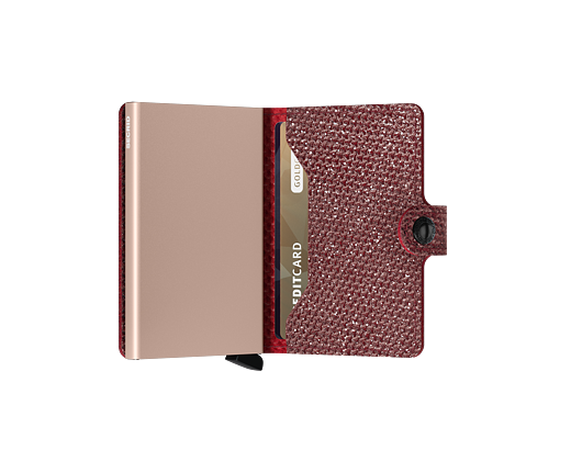Peněženka Miniwallet Secrid Sparkle Red