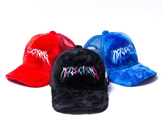 Kšiltovka Reflection Luxury Fuzzy Trucker Satin Black / Multi
