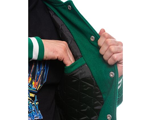 Bunda The Dudes Test Subject 1 Varsity Jacket Bottle Green