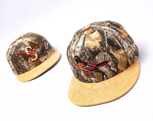Kšiltovka New Era 59FIFTY "Real Tree" Baltimore Orioles - Cooperstown