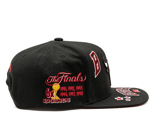 Kšiltovka Mitchell & Ness All Out Snapback NBA CHICAGO BULLS Black