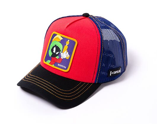 Kšiltovka Capslab Looney Tunes - Marvin the Martian Trucker Black / Red