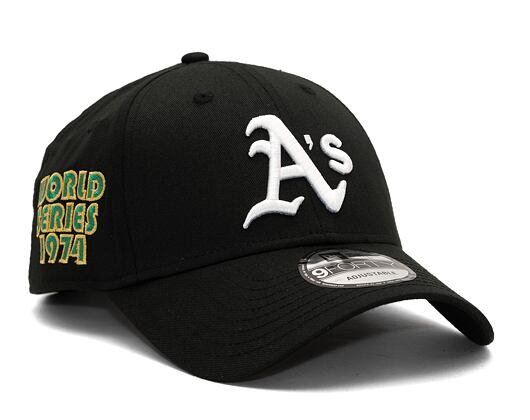 Kšiltovka New Era 9FORTY MLB Patch Oakland Athletics Cooperstown Black / Kelly Green