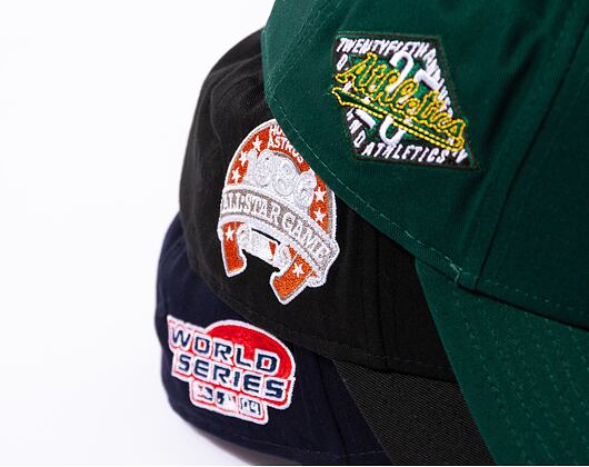 Kšiltovka New Era 9FORTY A-Frame MLB Patch Houston Astros Cooperstown Black / Kelly Green
