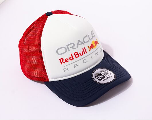 Kšiltovka New Era 9FORTY A-Frame Trucker Color Block Red Bull F1 White / Scarlet