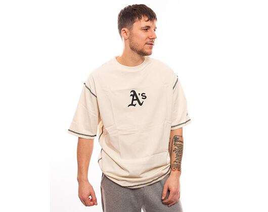 Triko New Era MLB World Series Oversized Tee Oakland Athletics Off White / Dark Green