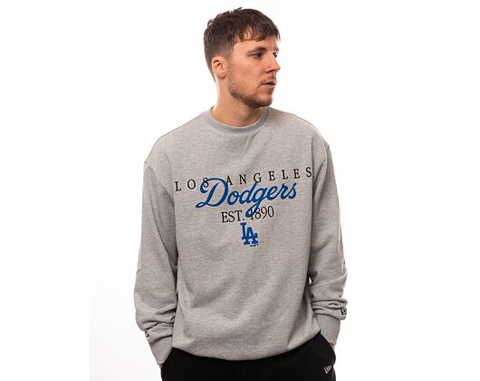 Mikina New Era MLB Lifestyle Crewneck Los Angeles Dodgers Heather Grey / Navy