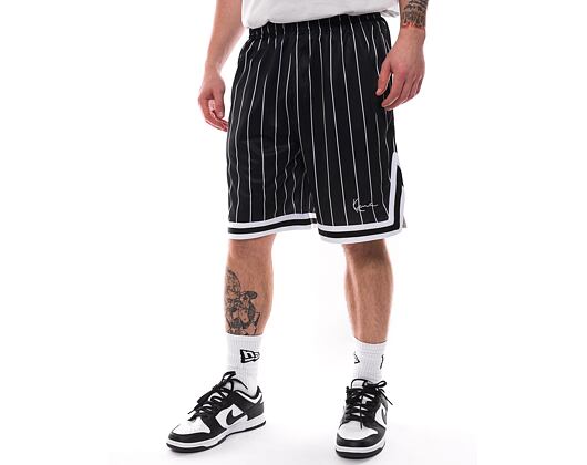 Kraťasy Karl Kani - Small Signature Pinstripe Mesh Shorts - Black/White
