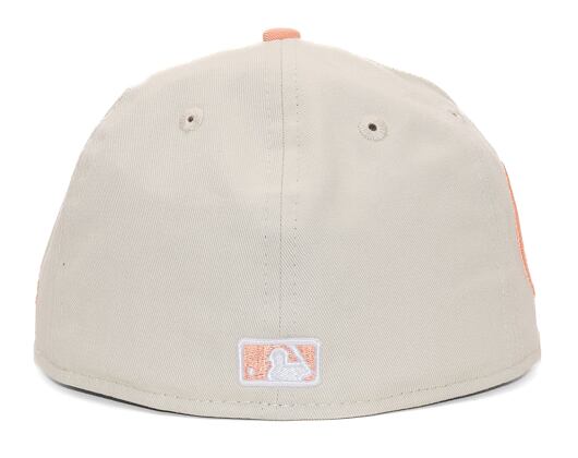 Kšiltovka New Era 59FIFTY MLB White Crown Chicago Cubs Cooperstown Off White / Peach