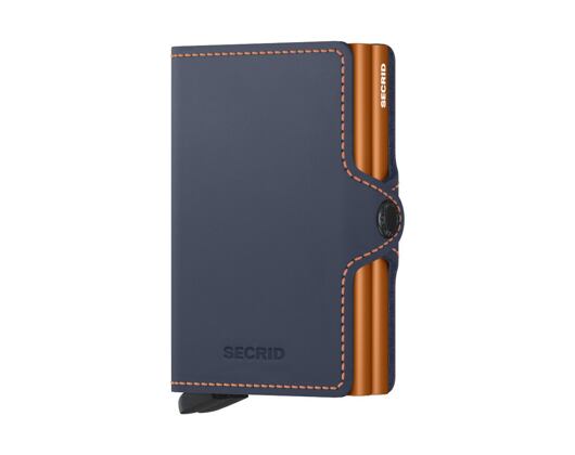 Peněženka Secrid Twinwallet Matte Night Blue & Orange