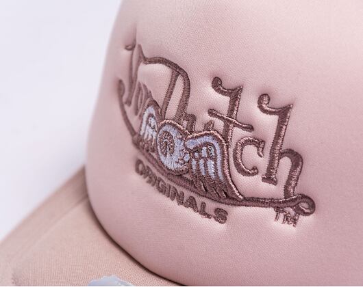 Kšiltovka Von Dutch Soro Foam Trucker Light Pink/White