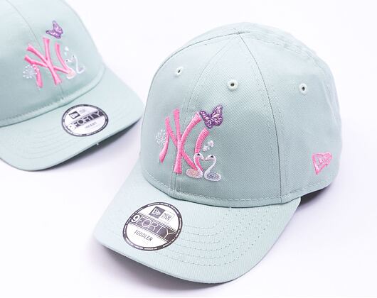 Dětská kšiltovka New Era 9FORTY Kids MLB Icon New York Yankees Fresh Mint / White