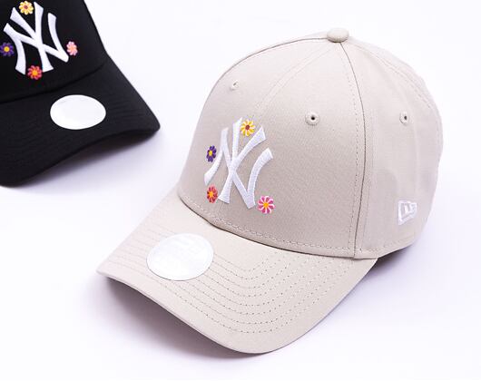 Dámská kšiltovka New Era 9FORTY Womens MLB Flower New York Yankees Stone / White