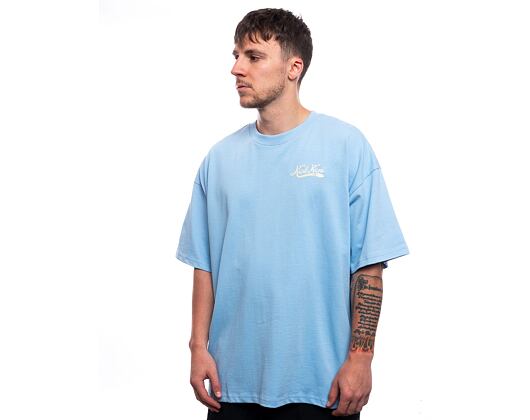 Triko Karl Kani Woven Signature Heavy Jersey Boxy Diner Tee light blue