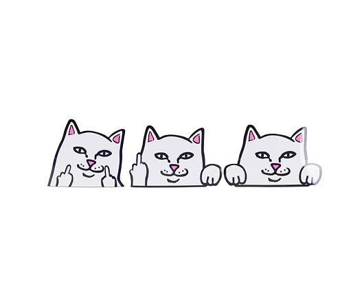 Samolepky Rip N Dip Peeking Nermal Car Stickers Pack (White)