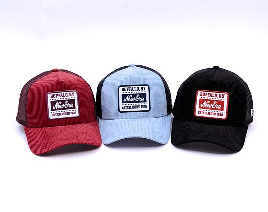 Kšiltovka New Era - Buffalo Patch Cord 9FORTY Trucker - Pastel Blue / Navy