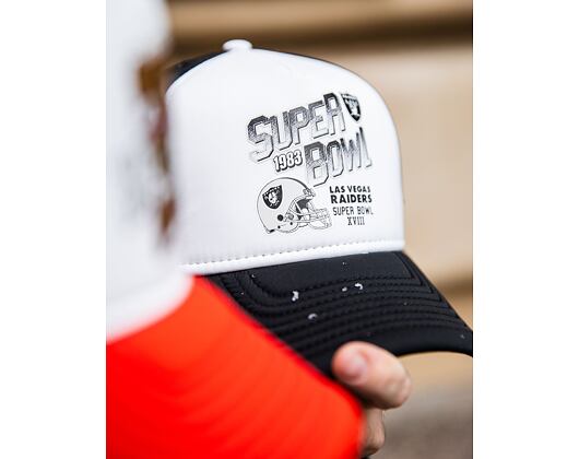 Kšiltovka New Era - NFL Superbowl 9FORTY Trucker - Las Vegas Raiders - Black