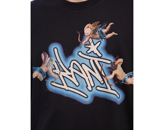 Triko Karl Kani - Woven Signature Airbrush Amor Tee - black/blue