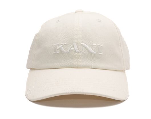 Kšiltovka Karl Kani - Retro Distress Dad Cap - off white