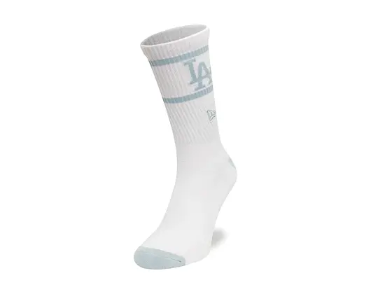 Ponožky New Era - MLB Seasonal Crew - LA Dodgers - White / Pastel Blue