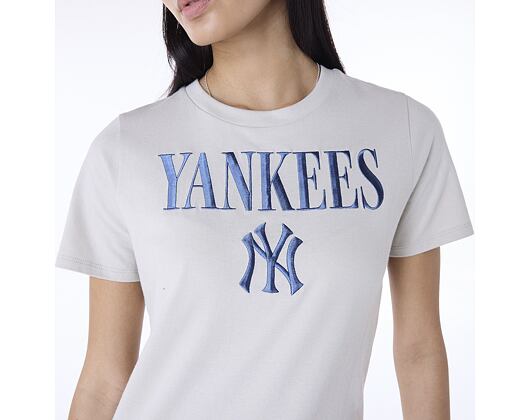 Dámské Triko New Era - MLB Graphic Tee - NY Yankees - Stone