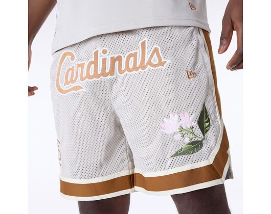 Kraťasy New Era - MLB Floral Mesh - St. Louis Cardinals - Off White