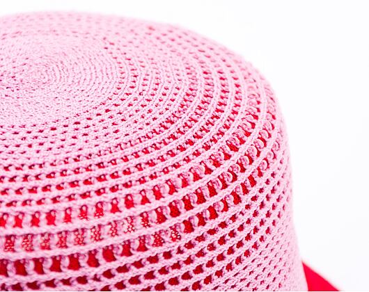 Klobouk Kangol - Double Mesh Lahinch - Peony Pink/Scarlet