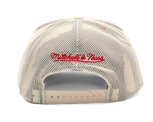 Kšiltovka Mitchell & Ness - Miami Heat - Evergreen Trucker Hwc - Off White